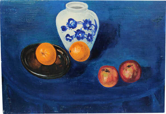 Аболдуева-Гершкович Лени. Натюрморт на синем фоне